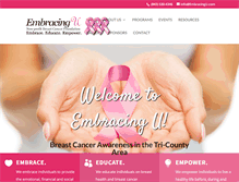 Tablet Screenshot of embracingu.com